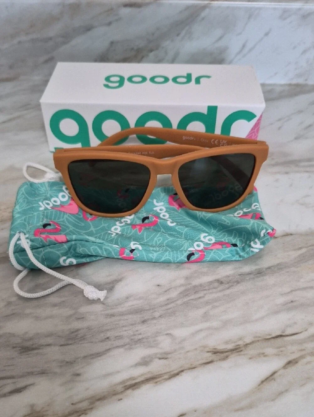 goodr Man's Orange Sunglasses with Dark Lenses